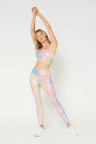 Women's Mermaid Print Leggings Made in USA detail view 4