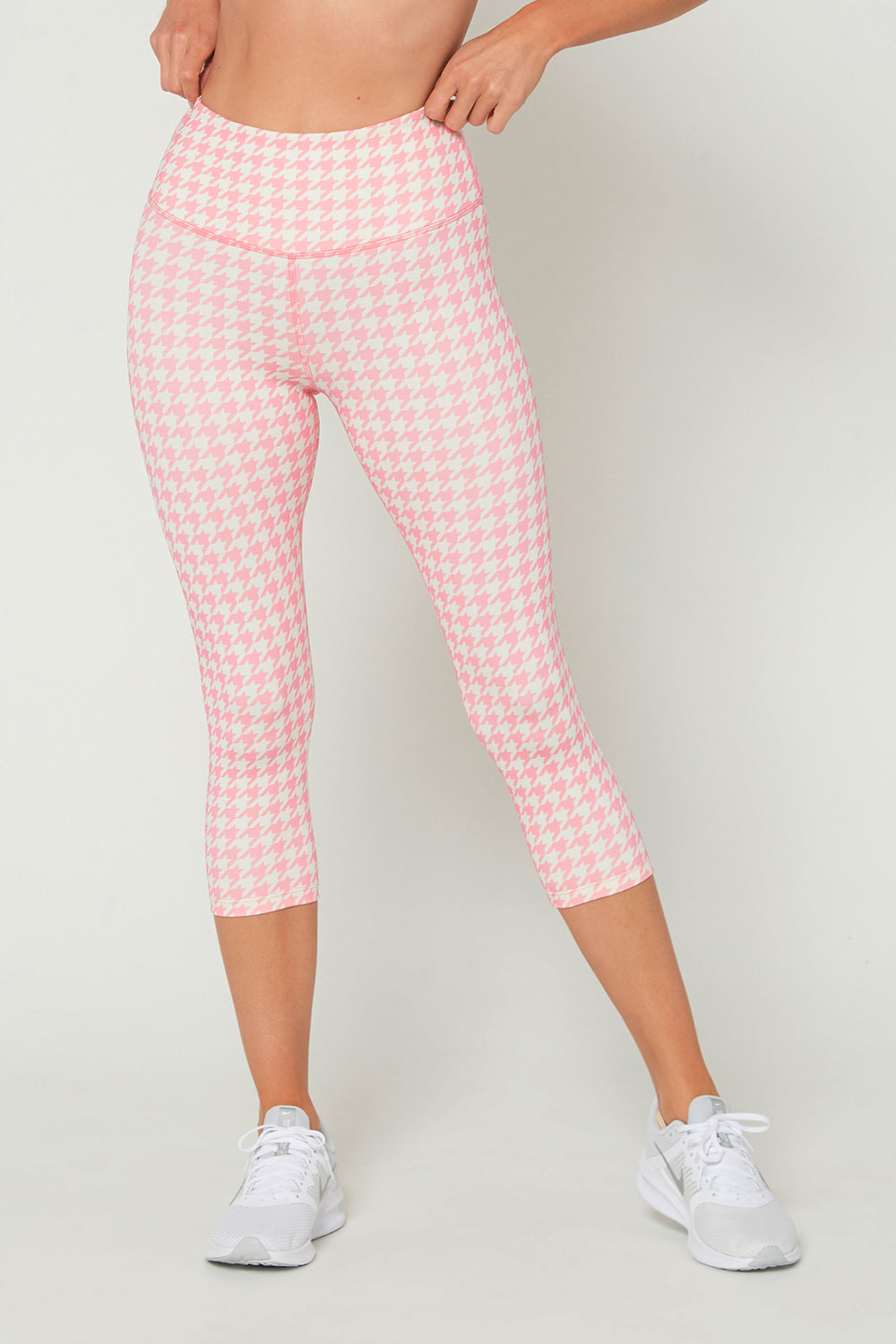 Women's Pink Houndstooth Set detail view 3