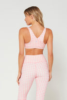Women's Pink Houndstooth Set detail view 2