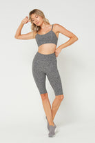 Women's Front Seam Heather Bra Made in USA detail view 5