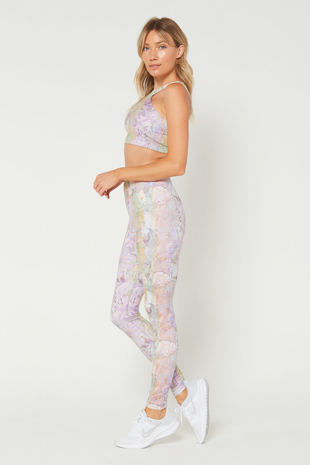 Women's Pastel Marble 2-Piece Set Made in USA back view
