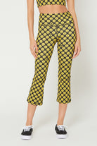 Women's Flare Crop Leggings Made in USA front view