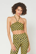 Women's Halter Tie-Back Crop Top Made in USA back view