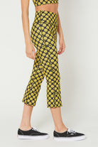 Women's Flare Crop Leggings Made in USA side view