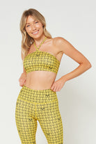 Women's Halter Tie-Back Crop Top Made in USA detail view 2