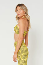 Women's Halter Tie-Back Crop Top Made in USA detail view 3