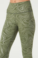 Women's Metallic Marble Leggings Made in USA detail view 1