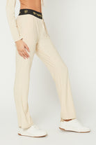Women's Light Heather Logo Relaxed Pants Made in USA back view