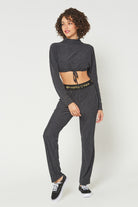 Women's Light Heather Studio 2-Piece Set Made in USA detail view 4