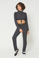 Women's Light Heather Studio 2-Piece Set Made in USA detail view 4