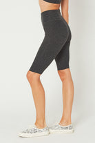 Women's Seamless Biker Shorts Made in USA side view