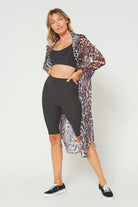 Women's Wild Side Maxi Cover Up Shirt Made in USA detail view 6