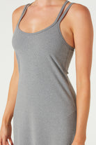 Women's Cross Back Strap Maxi Dress Made in USA detail view 16