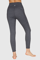 Women's Stretch Heather Pocket Legging Made in USA detail view 1