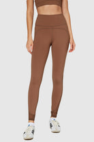 Women's Slim Mesh Leggings Made in USA side view