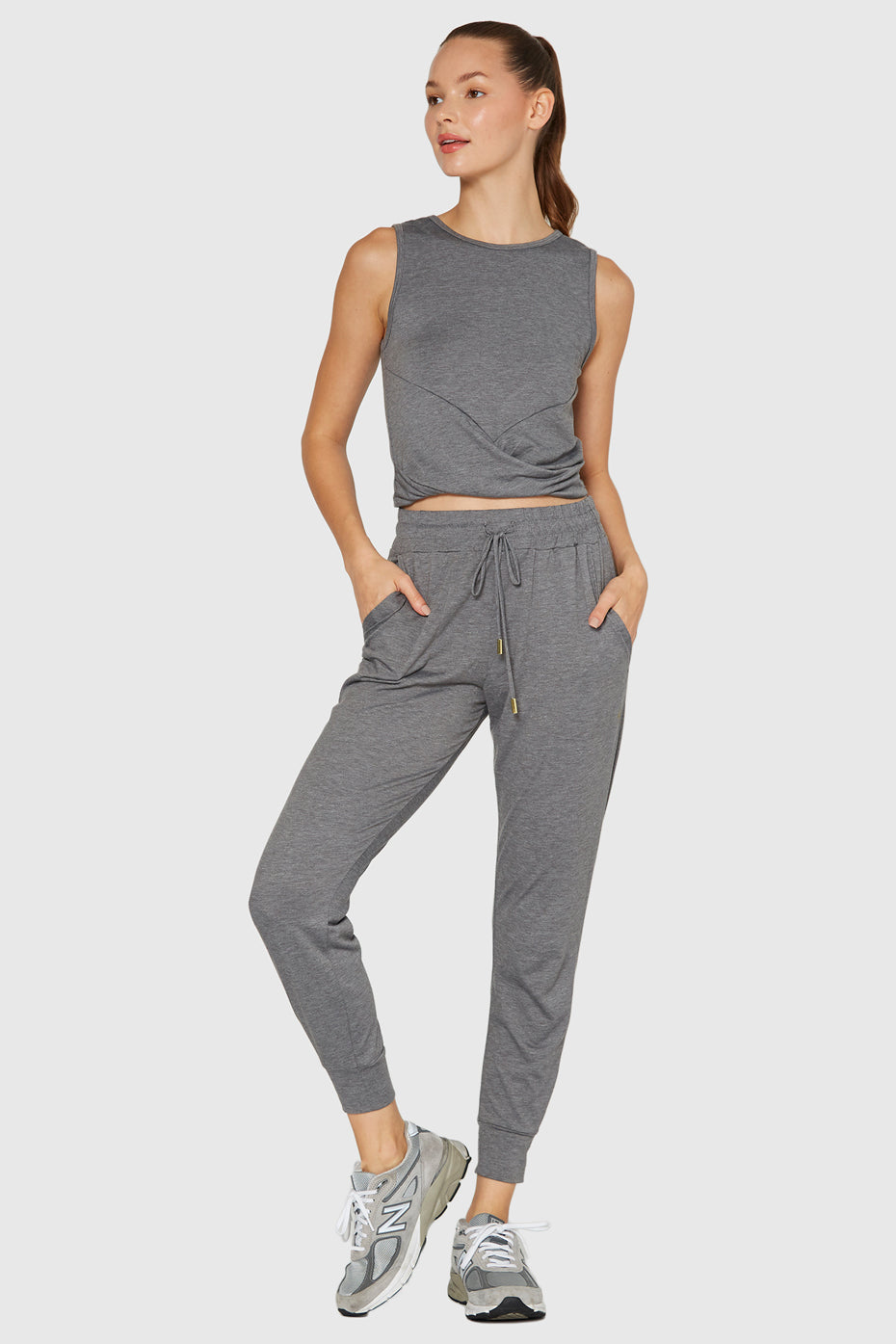 Women's Essential Jersey Jogger Made in USA detail view 1