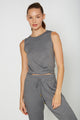 Women's Twister Crop Tank Made in USA detail view 9