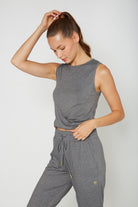 Women's Twister Crop Tank Made in USA detail view 11