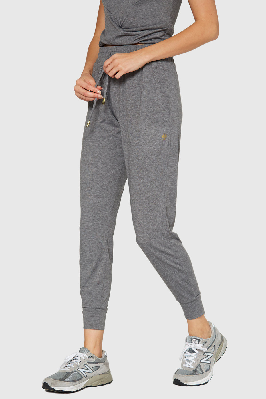 Women's Essential Jersey Jogger Made in USA front view