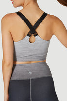 Women's Ombre Cross Back Tank Made in USA detail view 1