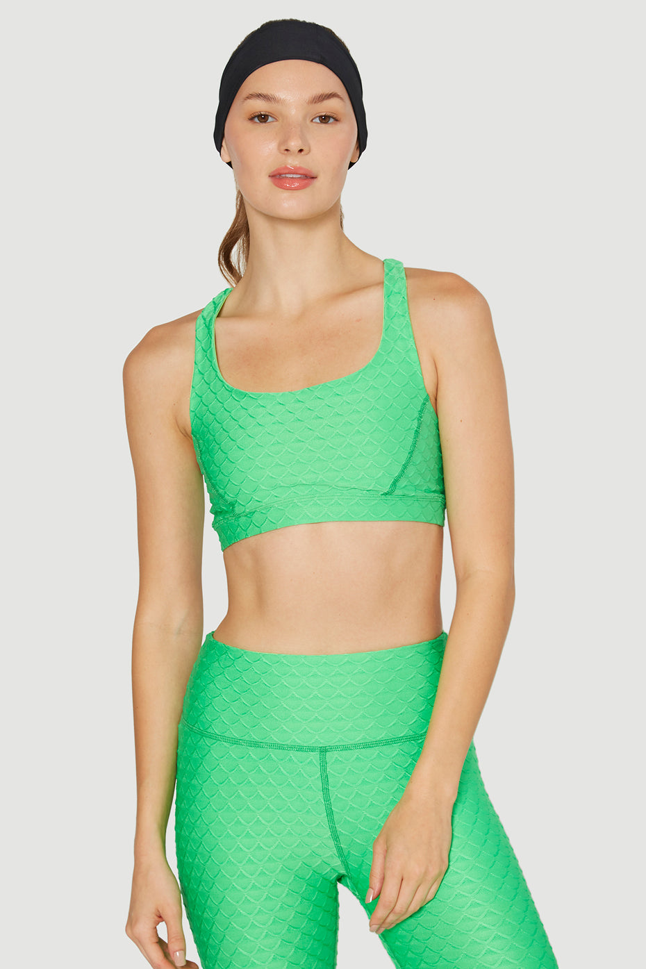 Women's Scallop Strappy Bra Made in USA detail view 12