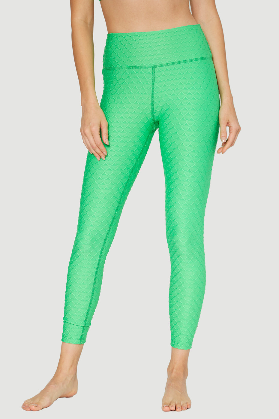 Women's Scallop Legging Made in USA detail view 3