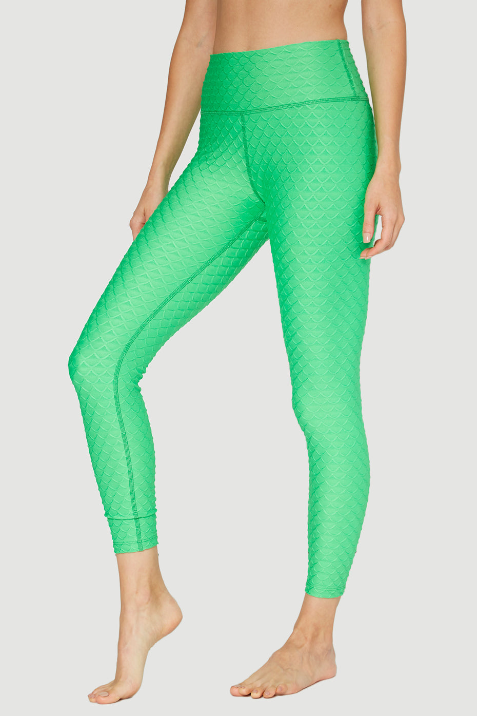 Women's Scallop Legging Made in USA detail view 5