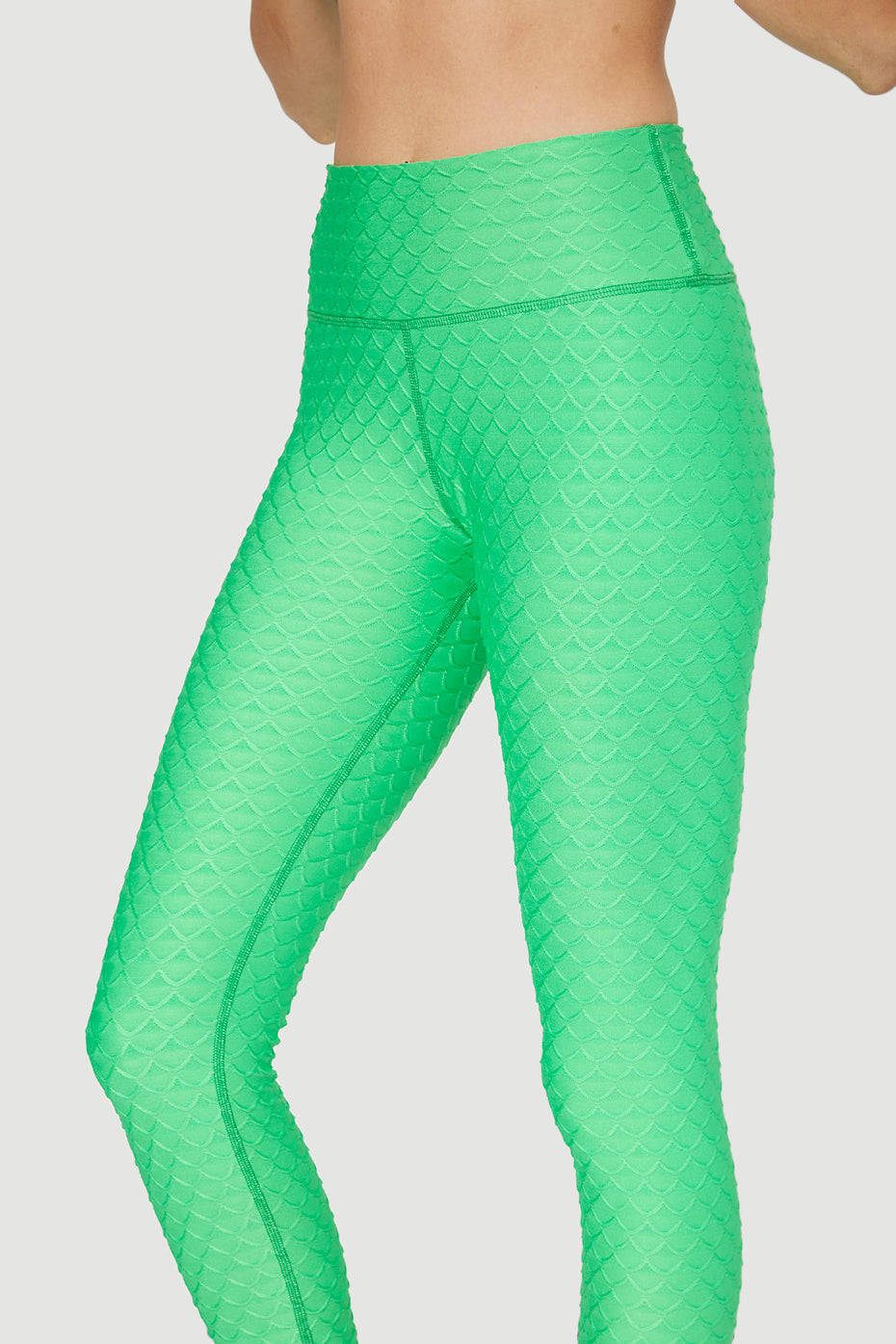 Women's Scallop Legging Made in USA detail view 6