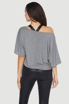 Women's Side Tie Tee Made in USA detail view 5