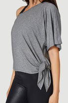 Women's Side Tie Tee Made in USA detail view 9