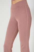 Women's Cross Front Flare Yoga 2-Piece Set Made in USA detail view 8