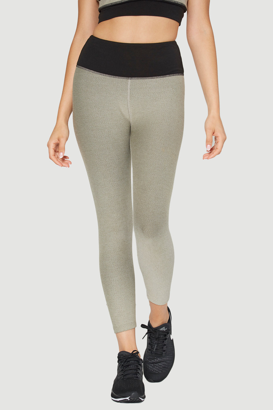 Women's Lux Terry Capri Made in USA back view