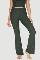 Women's Soft Heather Jersey Flare Leggings detail view 8
