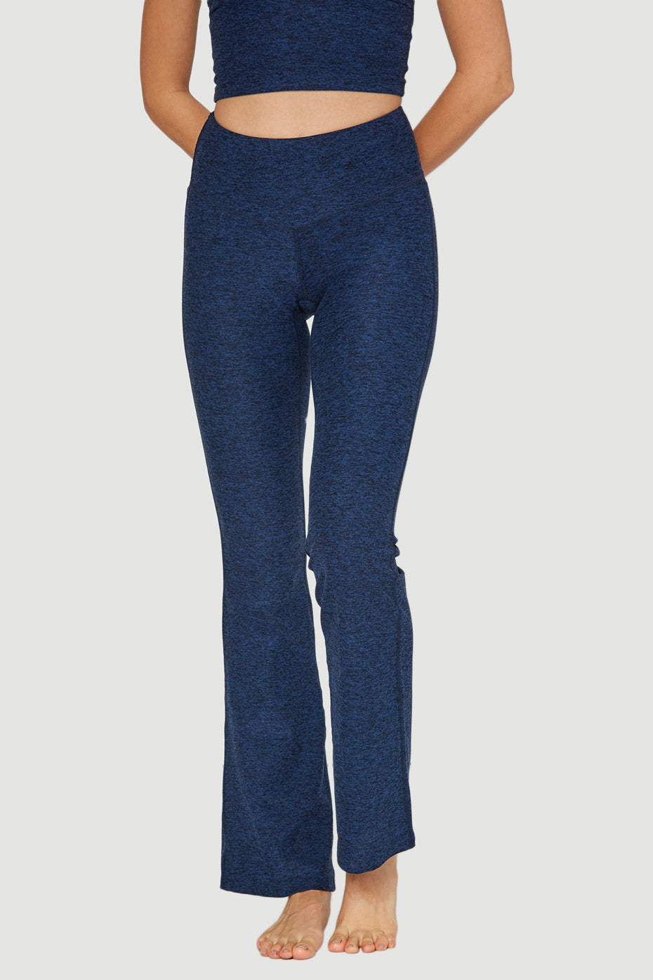 Women's Soft Heather Jersey Flare Leggings detail view 13