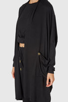 Women's Cocoon Cardigan Made in USA side view