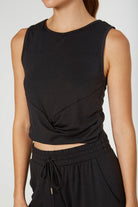 Women's Twister Crop Tank Made in USA detail view 8