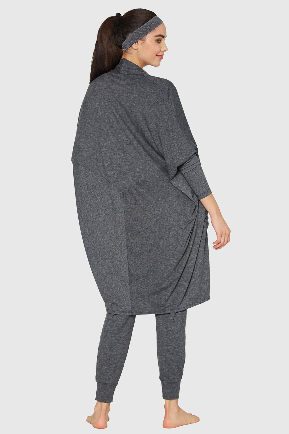 Women's Cocoon Cardigan Made in USA detail view 2