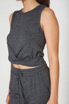 Women's Twister Crop Tank Made in USA detail view 4