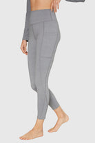Women's Stretch Heather Pocket Legging Made in USA detail view 4