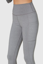Women's Stretch Heather Pocket Legging Made in USA detail view 6