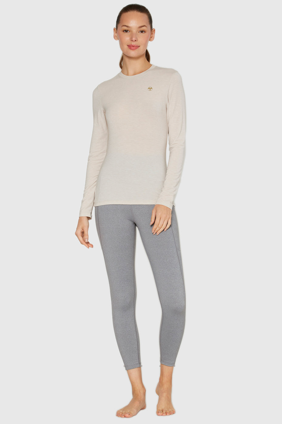 Women's Classic Crew Long Sleeve Made in USA detail view 2