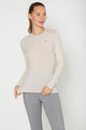 Women's Classic Crew Long Sleeve Made in USA front view
