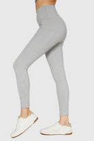 Women's Stretch Heather Pocket Legging Made in USA detail view 9