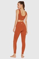 Women's Slim Mesh Yoga 2-Piece Set Made in USA detail view 4