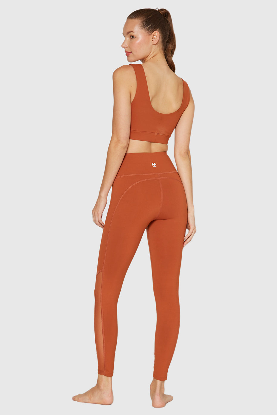 Women's Slim Mesh Yoga 2-Piece Set Made in USA detail view 4