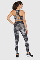 Women's Geo Ink Racer Bra Made in USA detail view 4