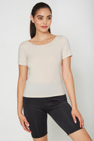 Women's Essential Stretch Tee Made in USA detail view 13