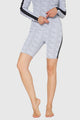 Women's Side Stripe Biker Short Made in USA detail view 2